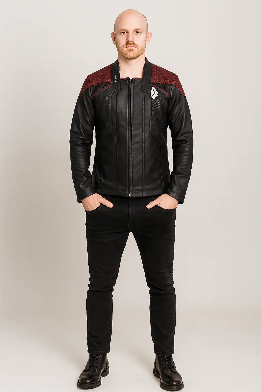 Jean‑Luc Picard Star Trek Season 3 Leather Field Jacket My Store