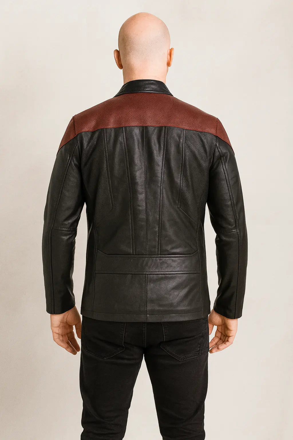Jean‑Luc Picard Star Trek Season 3 Leather Field Jacket My Store